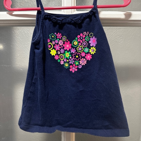 Circo Floral Heart Navy Tank Top - Picture 1 of 3